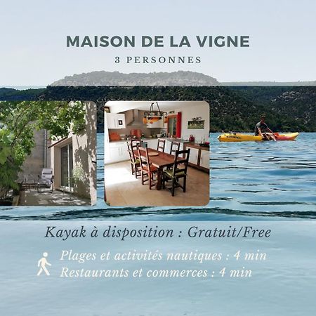 La Maison De La Vigne Bauduen Exterior foto